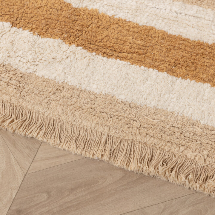 Wasbaar kindervloerkleed - Milo Beige - 5