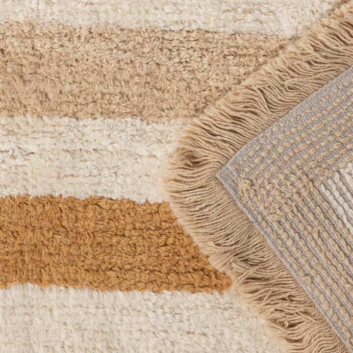 Wasbaar kindervloerkleed - Milo Beige - 6