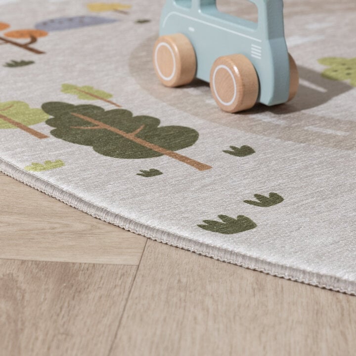 Rond speelkleed auto - Rocky Ride Grijs - 5
