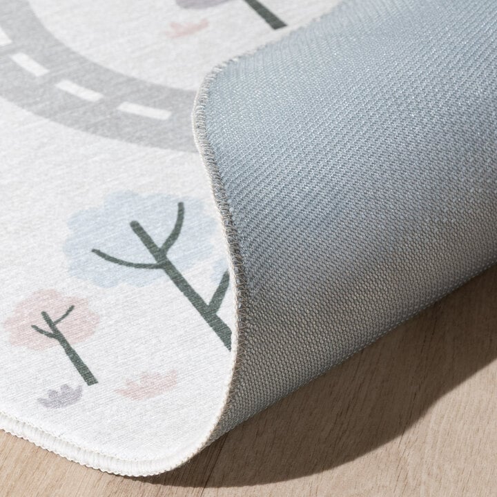 Rond speelkleed auto - Rocky Ride Wit - 6