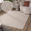 Jute vloerkleed - Rumi Tiles Beige/Wit - thumbnail