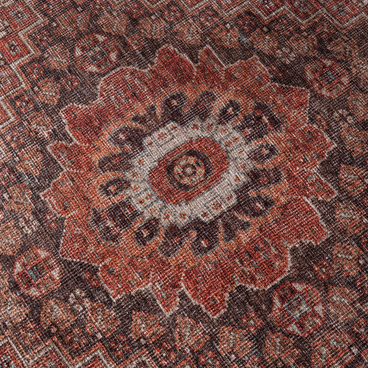 Rond vintage tapijt - Liva Medaillon Terra - 3