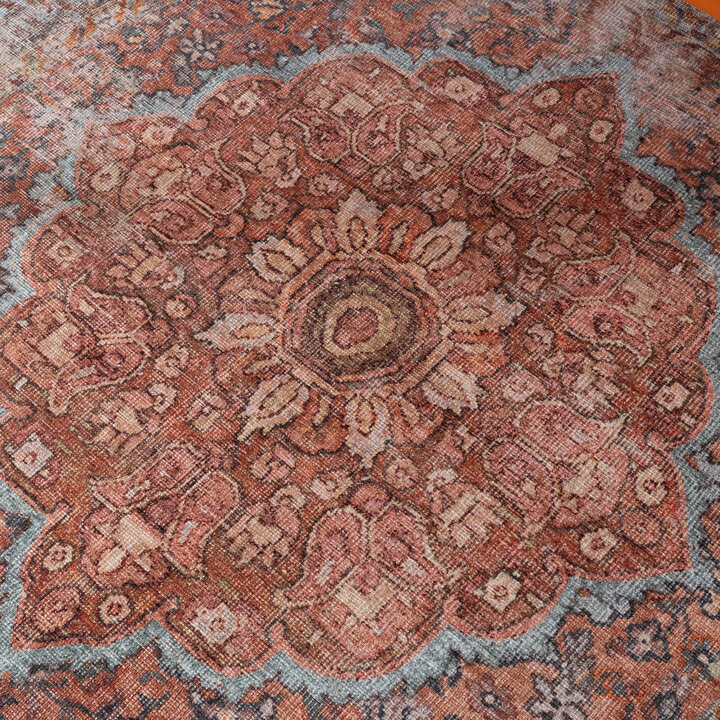 Rond vintage tapijt - Liva Mandala Terra - 3