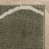 Wasbaar vloerkleed - Myrre Swirl Groen - thumbnail 4