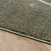 Wasbaar vloerkleed - Myrre Swirl Groen - thumbnail 5
