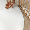 Wasbaar kindervloerkleed - Coco Blad Wit - thumbnail 2