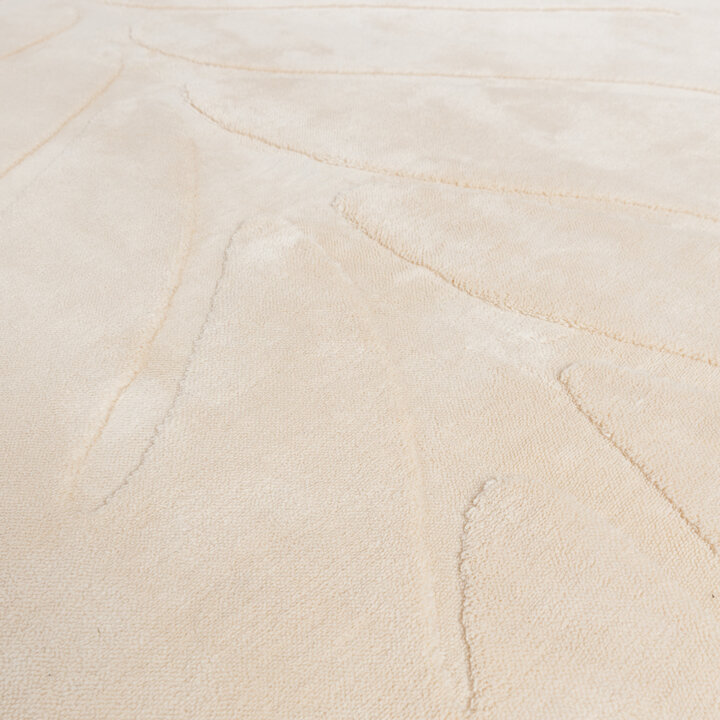 Wasbaar kindervloerkleed - Coco Blad Beige - 3