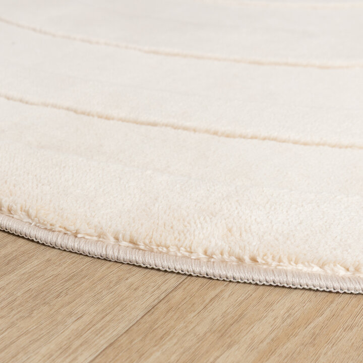 Wasbaar kindervloerkleed - Coco Regenboog Beige - 5
