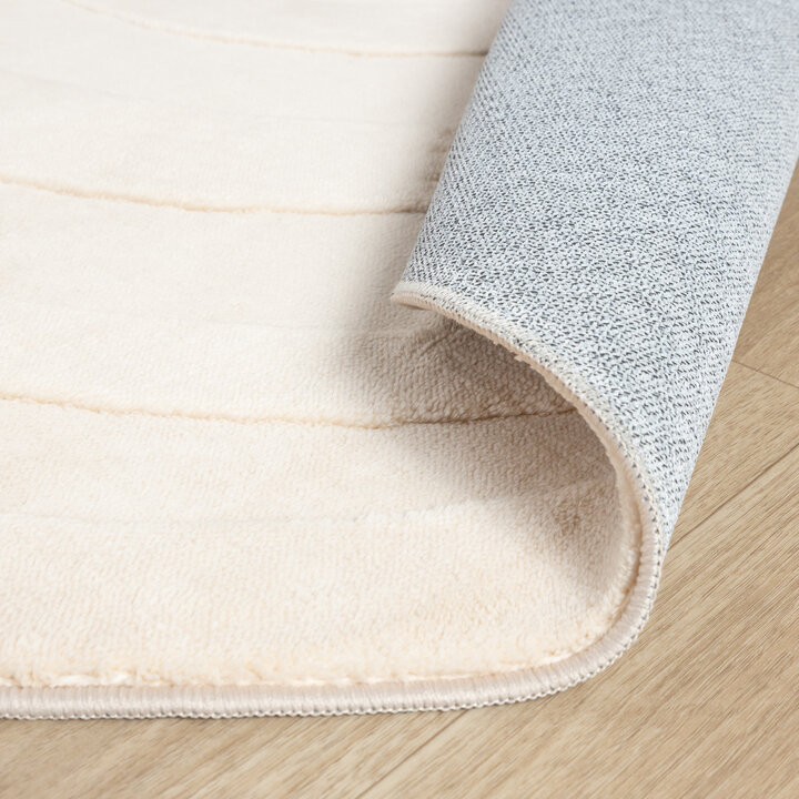 Wasbaar kindervloerkleed - Coco Regenboog Beige - 6