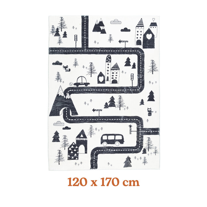 Auto speelkleed - Dex Trail Zwart - 7