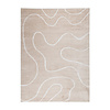 Wasbaar vloerkleed - Myrre Swirl Beige - thumbnail 1