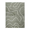 Wasbaar vloerkleed - Myrre Swirl Groen - thumbnail 1