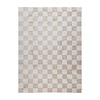 Wasbaar vloerkleed - Myrre Checkerboard Beige - thumbnail 1