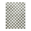 Wasbaar vloerkleed - Myrre Checkerboard Groen - thumbnail 1