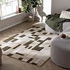 Abstract vloerkleed - Vienna Geo Wit/Groen - thumbnail