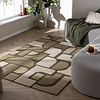 Abstract vloerkleed - Vienna Retro Groen - thumbnail
