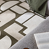 Abstract vloerkleed - Vienna Retro Wit/Groen - thumbnail 2