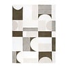 Abstract vloerkleed - Vienna Shapes Wit/Groen - thumbnail 1