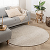 Rond wollen vloerkleed - Bliss Beige Gemeleerd - thumbnail 2