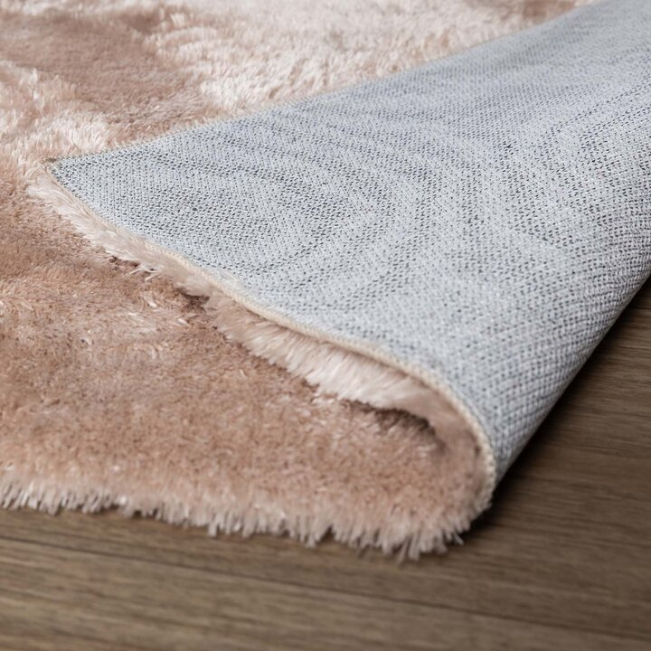 Wasbaar fluffy vloerkleed - Shimmer Beige - 6
