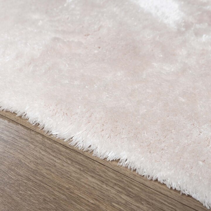 Wasbaar fluffy vloerkleed - Shimmer Creme - 5