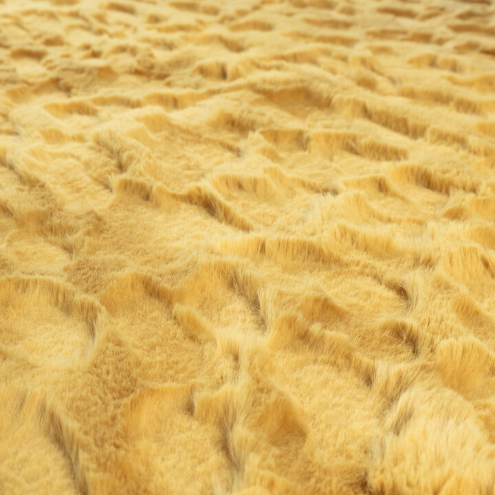 Fluffy vloerkleed 3D - Moon Geel - 3