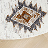 Rond hoogpolig vloerkleed - Blend Aztec Terra - thumbnail 3