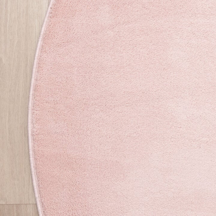 Rond wasbaar vloerkleed - Vivid Roze  - 4