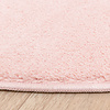 Rond wasbaar vloerkleed - Vivid Roze  - thumbnail 4