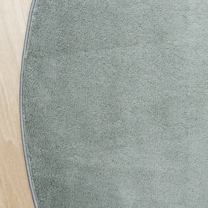 Rond wasbaar vloerkleed - Vivid Groen  - 4