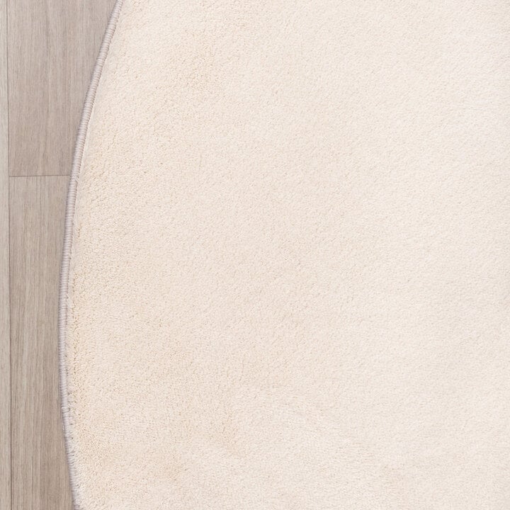 Rond wasbaar vloerkleed - Vivid Beige  - 4