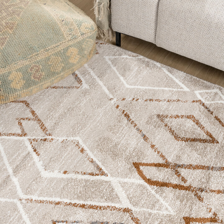 Berber vloerkleed - Blend Diamond Beige - 1
