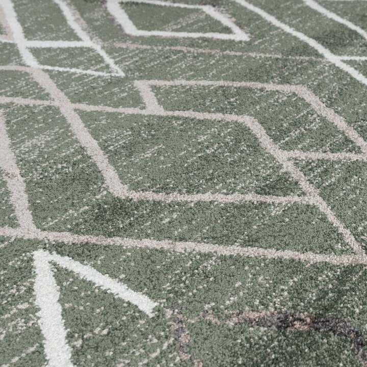Berber vloerkleed - Blend Diamond Groen - 3