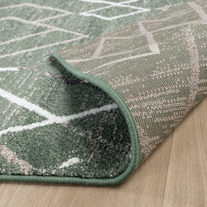 Berber vloerkleed - Blend Diamond Groen - 6