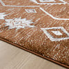 Berber vloerkleed - Blend Aztec Roestbruin - thumbnail 4