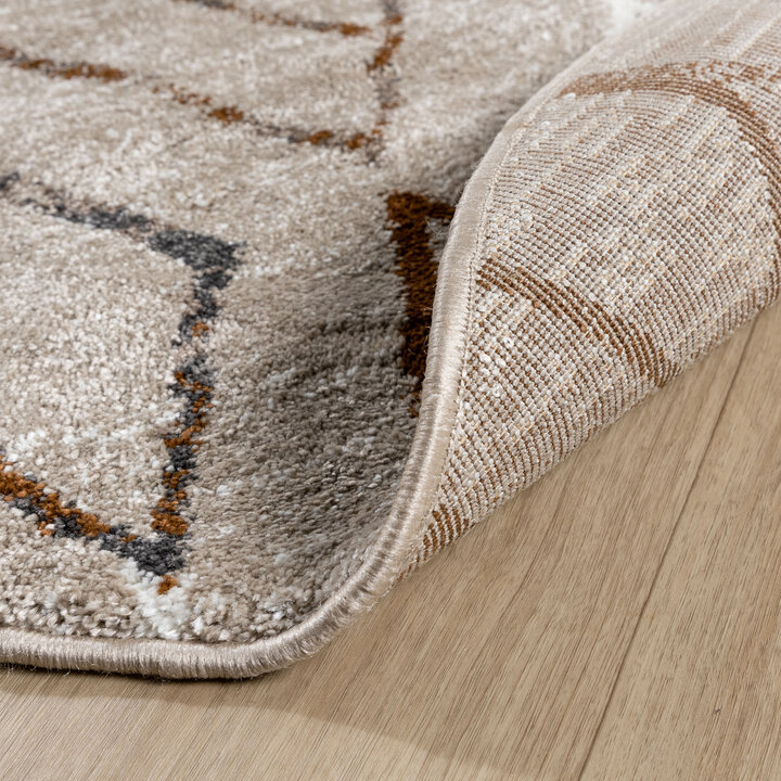Rond Berber vloerkleed - Blend Diamond Beige - 6