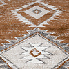 Rond Berber vloerkleed - Blend Aztec Roestbruin - thumbnail 2