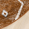 Rond Berber vloerkleed - Blend Aztec Roestbruin - thumbnail 3