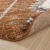 Rond Berber vloerkleed - Blend Aztec Roestbruin - thumbnail 5