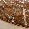 Rond Berber vloerkleed - Blend Diamond Roestbruin - thumbnail 4