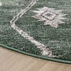 Rond Berber vloerkleed - Blend Aztec Groen - thumbnail 4
