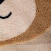 Rond wasbaar kindervloerkleed - Balou Bear Bruin - thumbnail 3