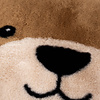 Rond wasbaar kindervloerkleed - Balou Bear Bruin - thumbnail 2