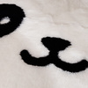 Rond wasbaar kindervloerkleed - Balou Panda Zwart/Wit - thumbnail 2