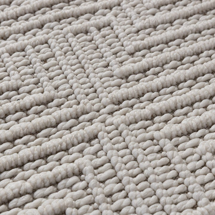 Loper vloerkleed -  Hidde 3D Lines Wit - 3