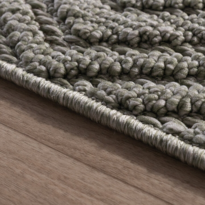 Loper vloerkleed - Hidde 3D Diamond Groen - 5
