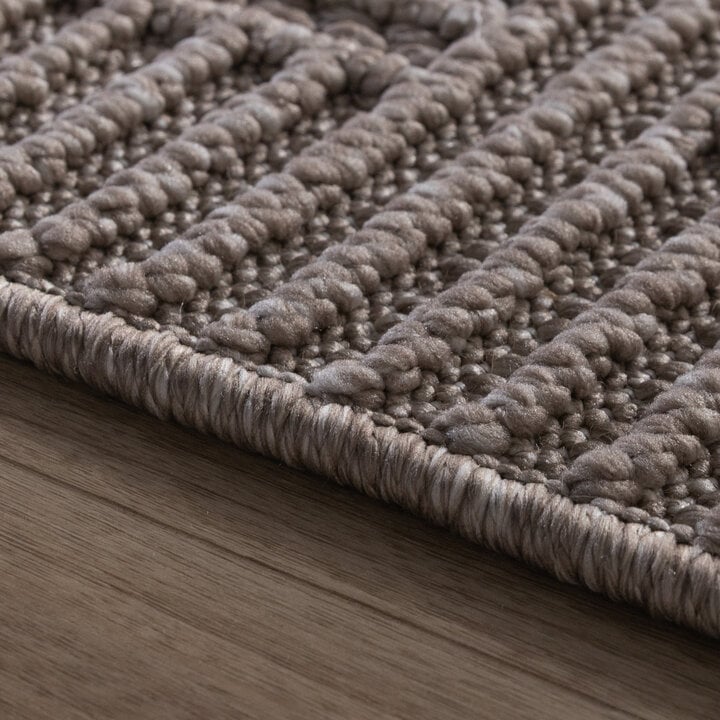 Loper vloerkleed - Hidde 3D Maze Taupe  - 5