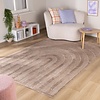 Japandi vloerkleed - Everly 3D Arches Taupe - thumbnail