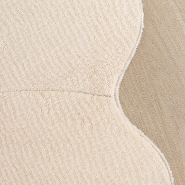 Kindervloerkleed rond - Coco Bloem Beige - 4