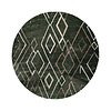 Rond Berber vloerkleed - Blend Diamond Groen - thumbnail 1